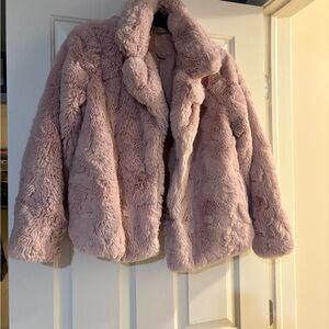 Plush Pink Faux Fur Jacket